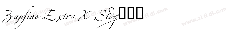 Zapfino Extra X Std字体转换